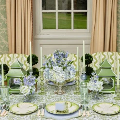 Alathea Blue & Green Linen Napkins (Set Of 4)