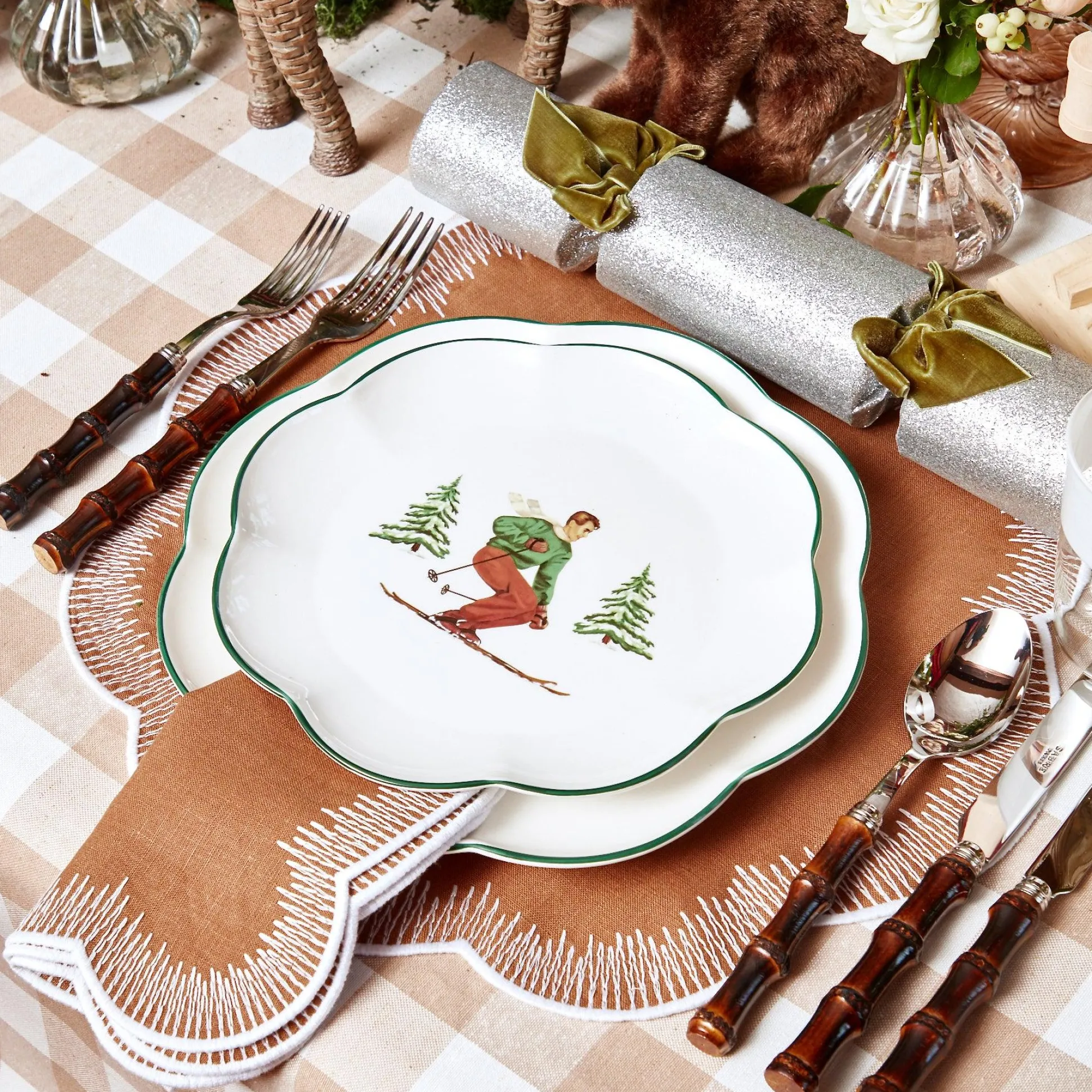 Alathea Caramel Linen Placemats & Napkins (Set Of 4)