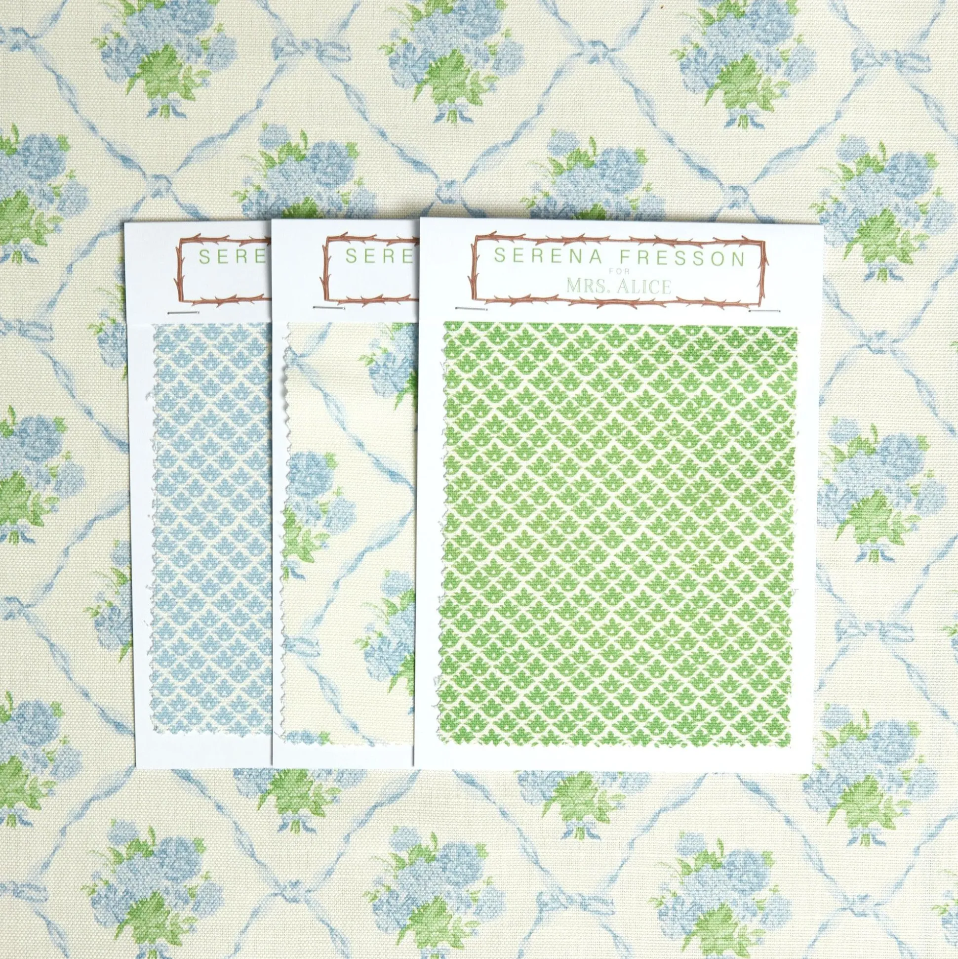 Alice's Bouquet Fabric (Blue)