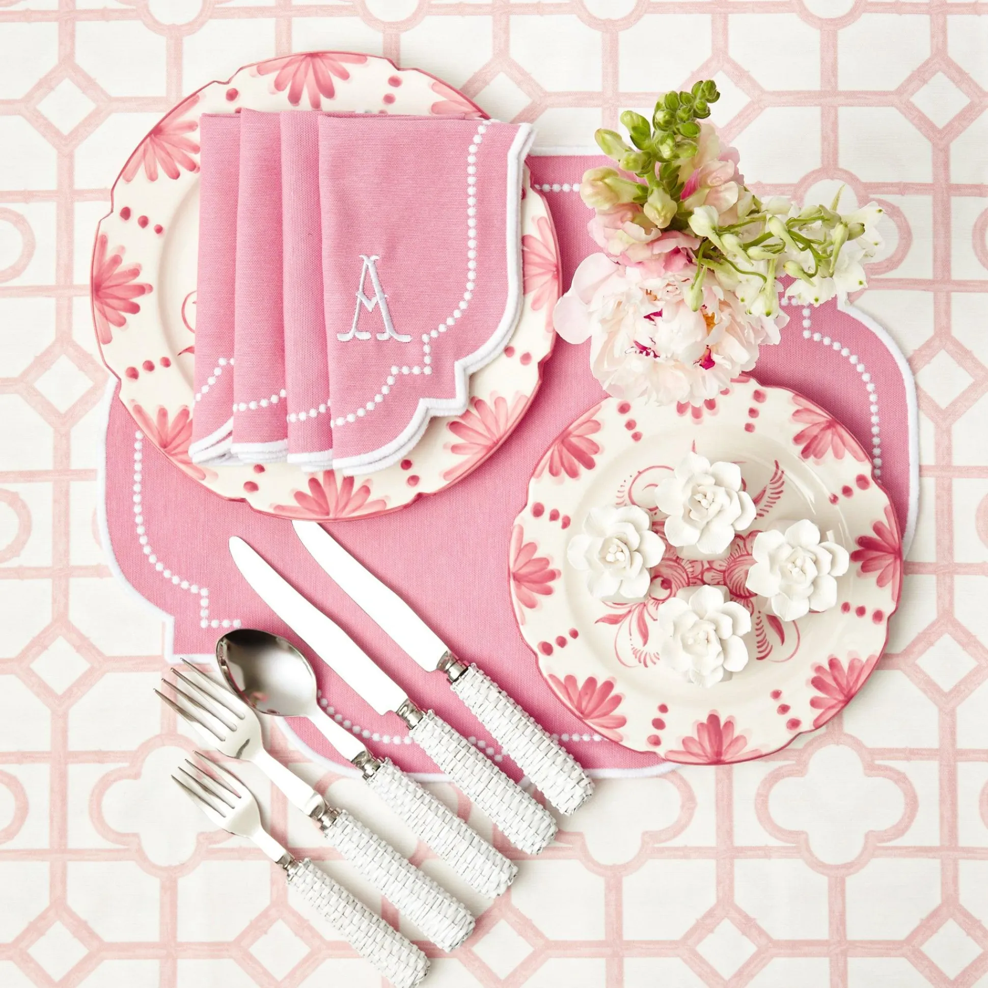 Amelie Pink Placemats (Set Of 4)