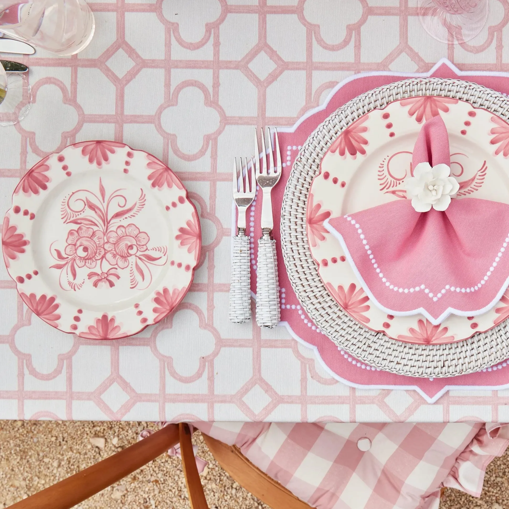 Amelie Pink Placemats (Set Of 4)