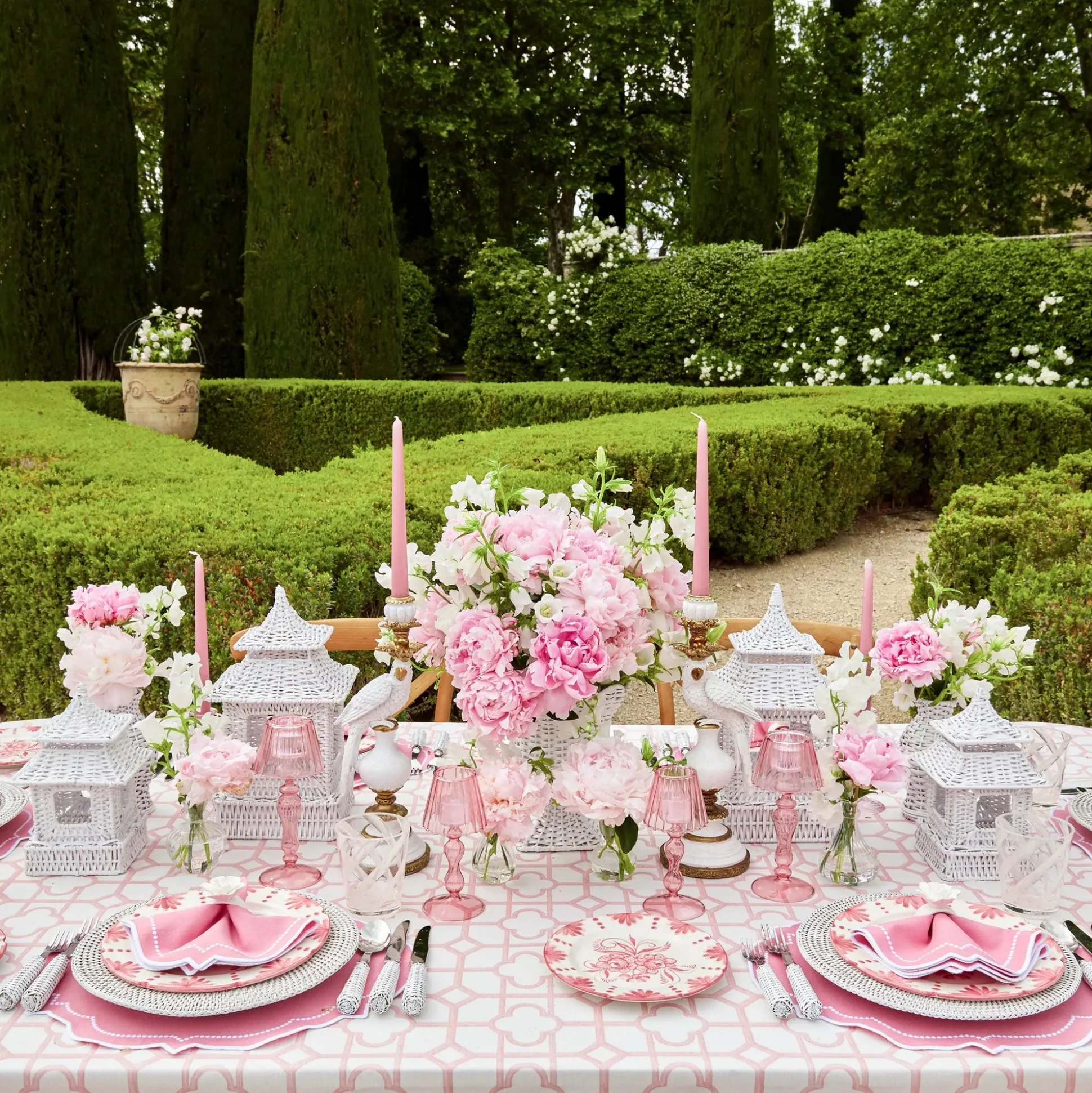 Amelie Pink Placemats (Set Of 4)