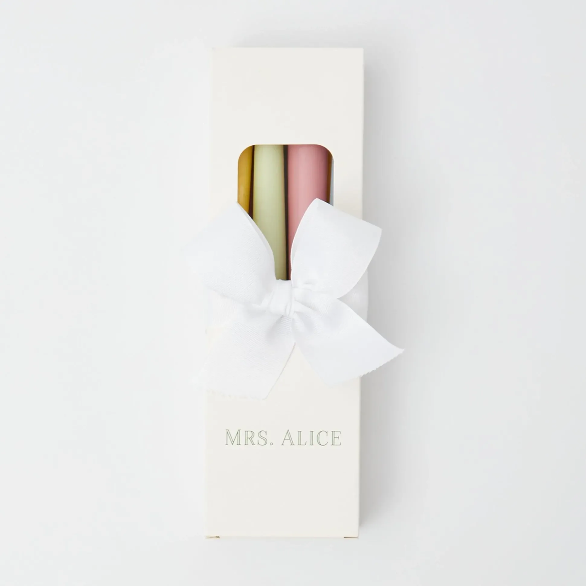 Assorted Pastel Candles (Set Of 8)