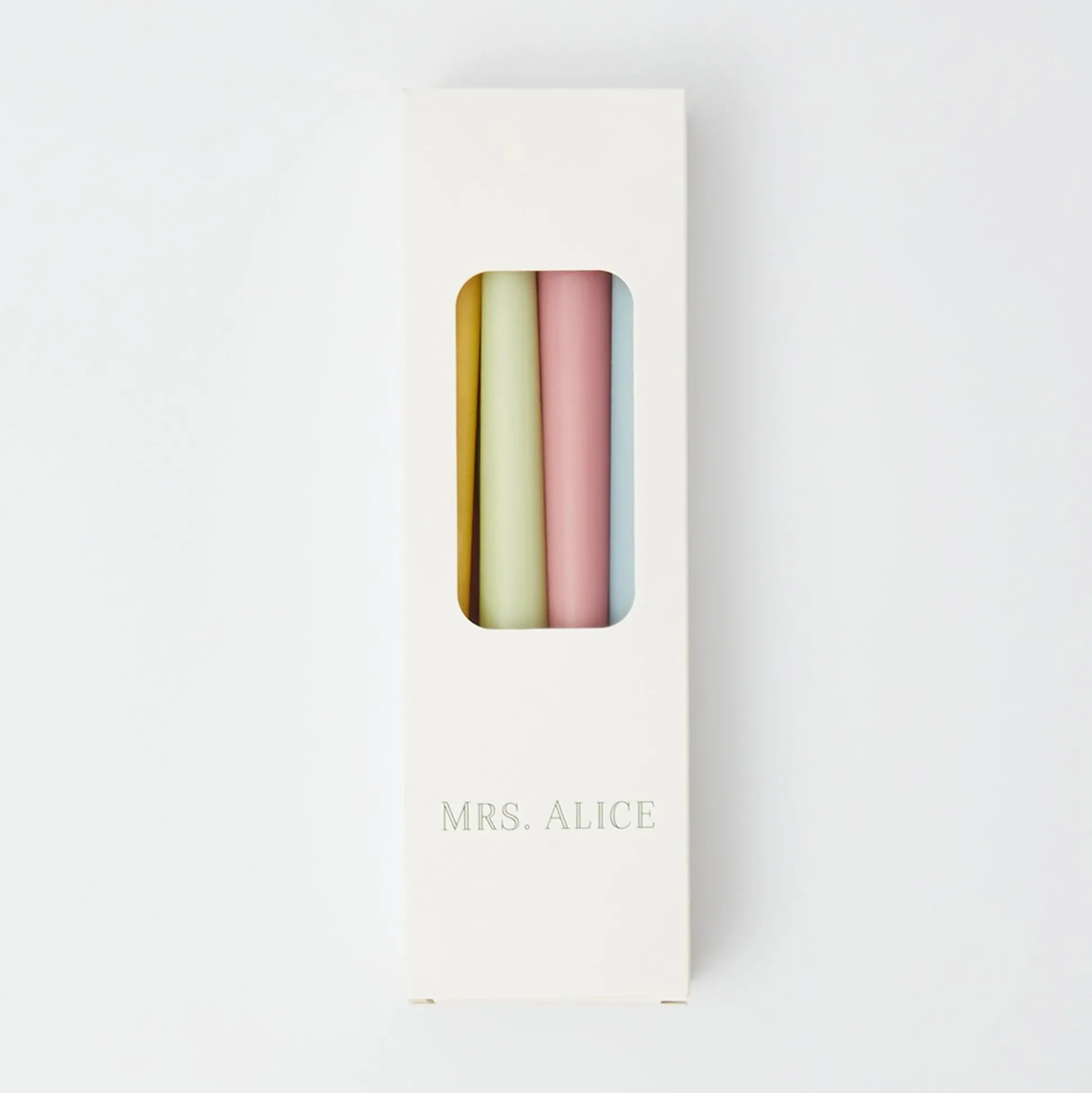 Assorted Pastel Candles (Set Of 8)