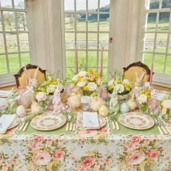Assorted White Linen Rabbit Napkins (Set Of 4)