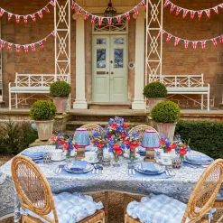 Beatrice Blue Tablecloth