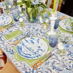 Beatrice Blue Tablecloth
