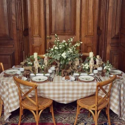 Biscuit Gingham Tablecloth