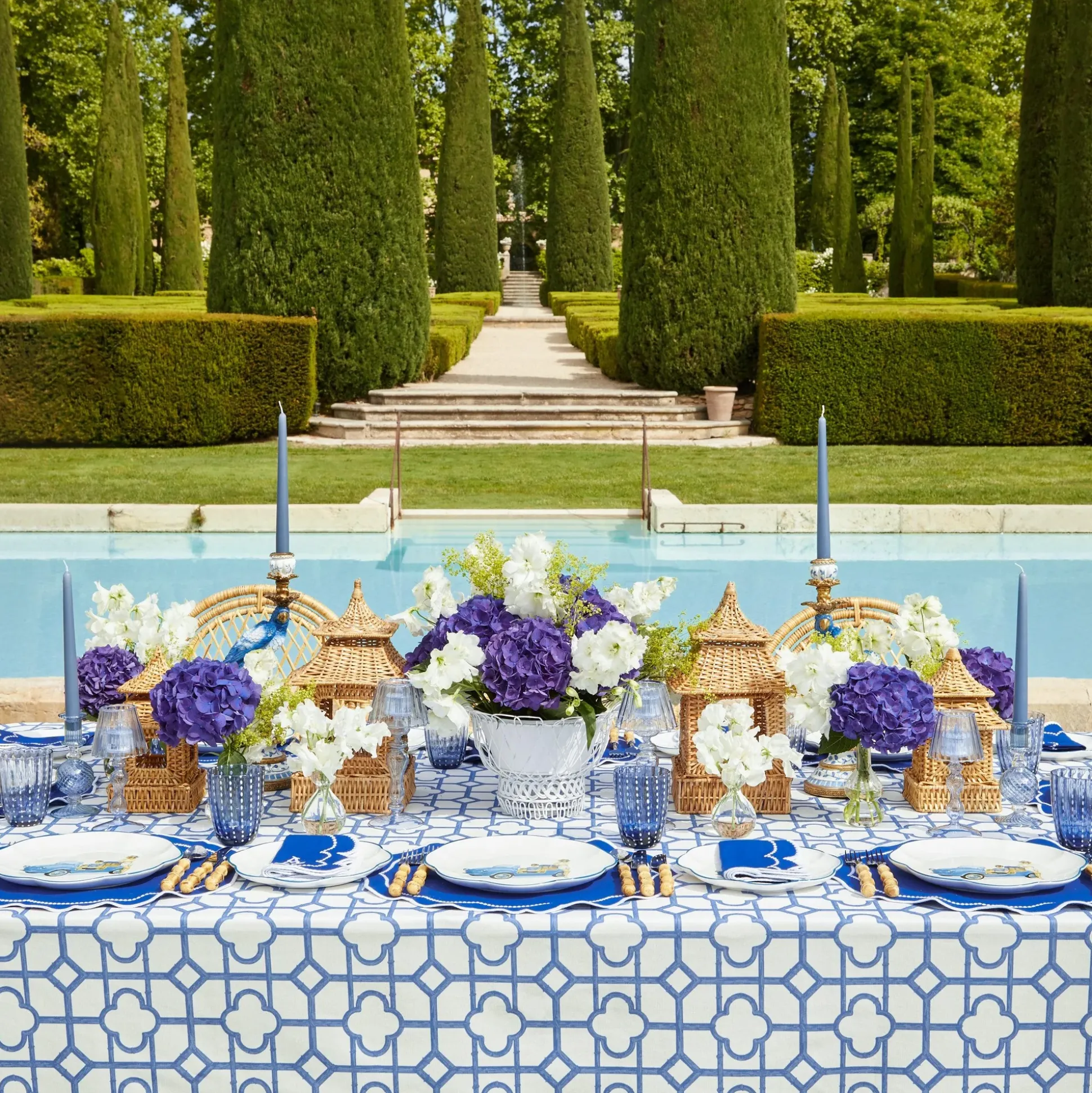Blue Bamboo & Gabrielle Linen Set