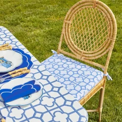 Blue Bamboo Seat Pad Cushion