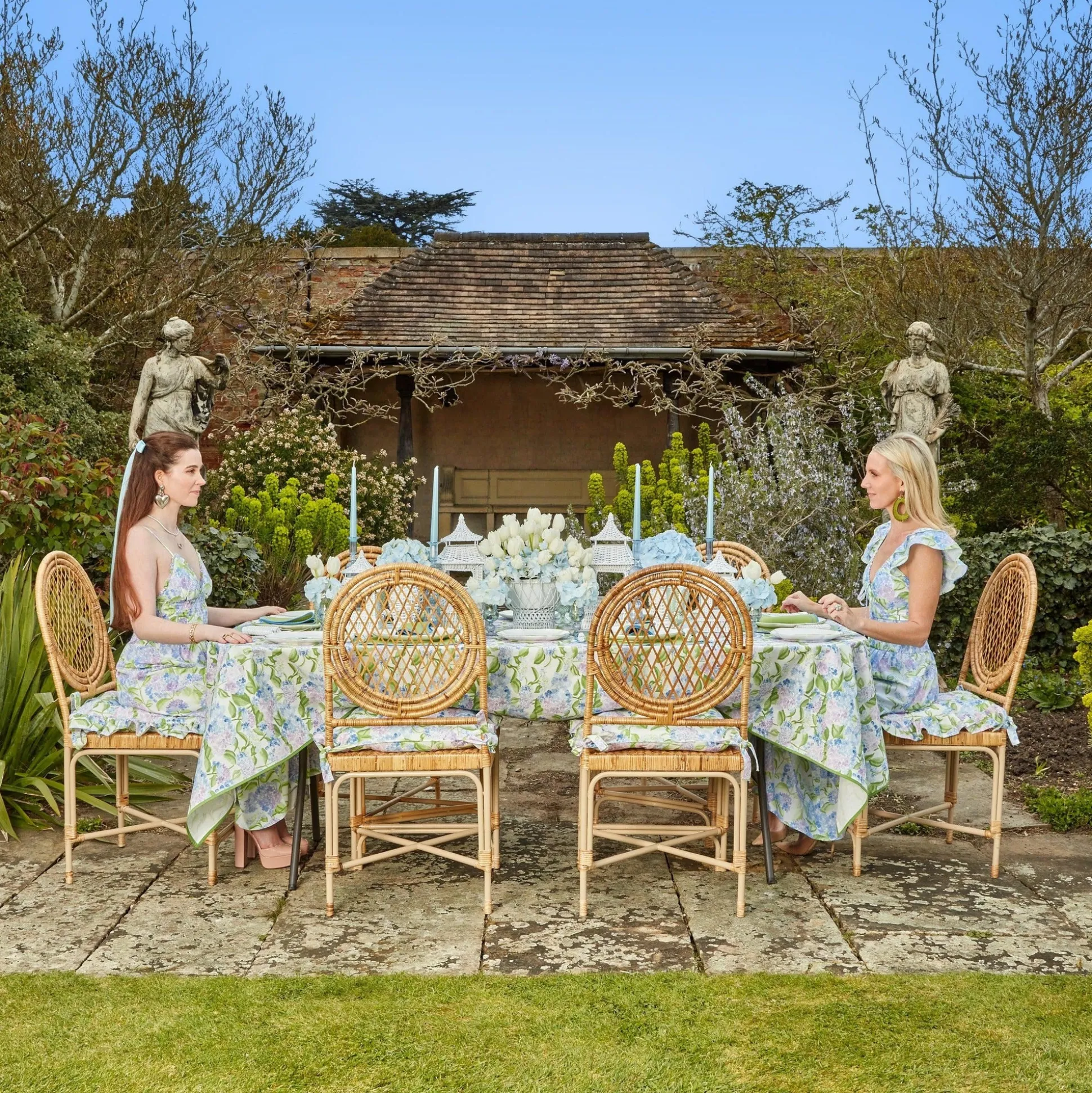 Blue Hydrangea Tablecloth