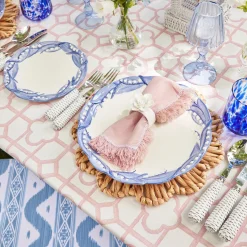 Blue Lily Of The Valley Dinner Plates (Set Of 4)