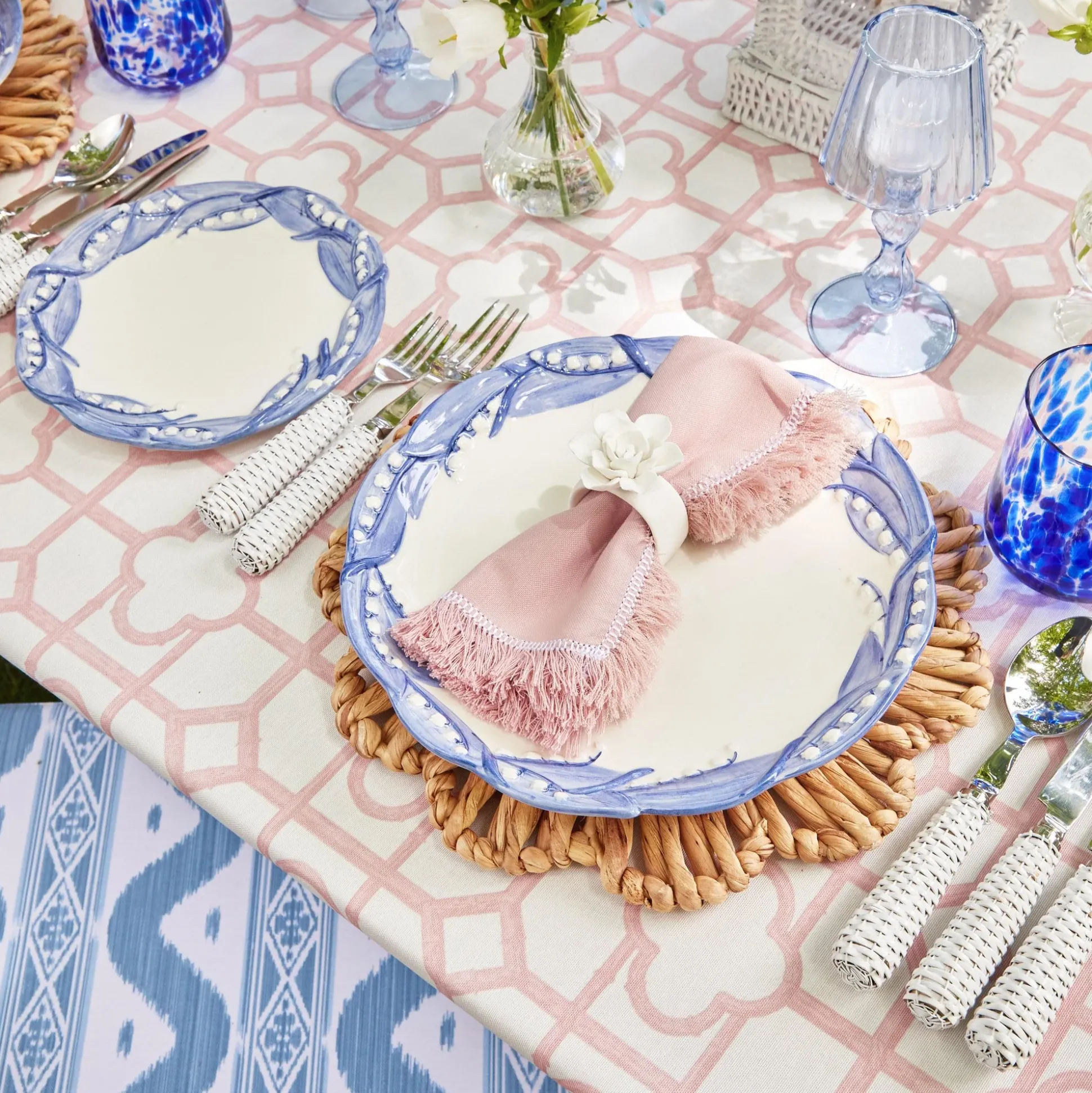 Blue Lily Of The Valley Dinner Plate