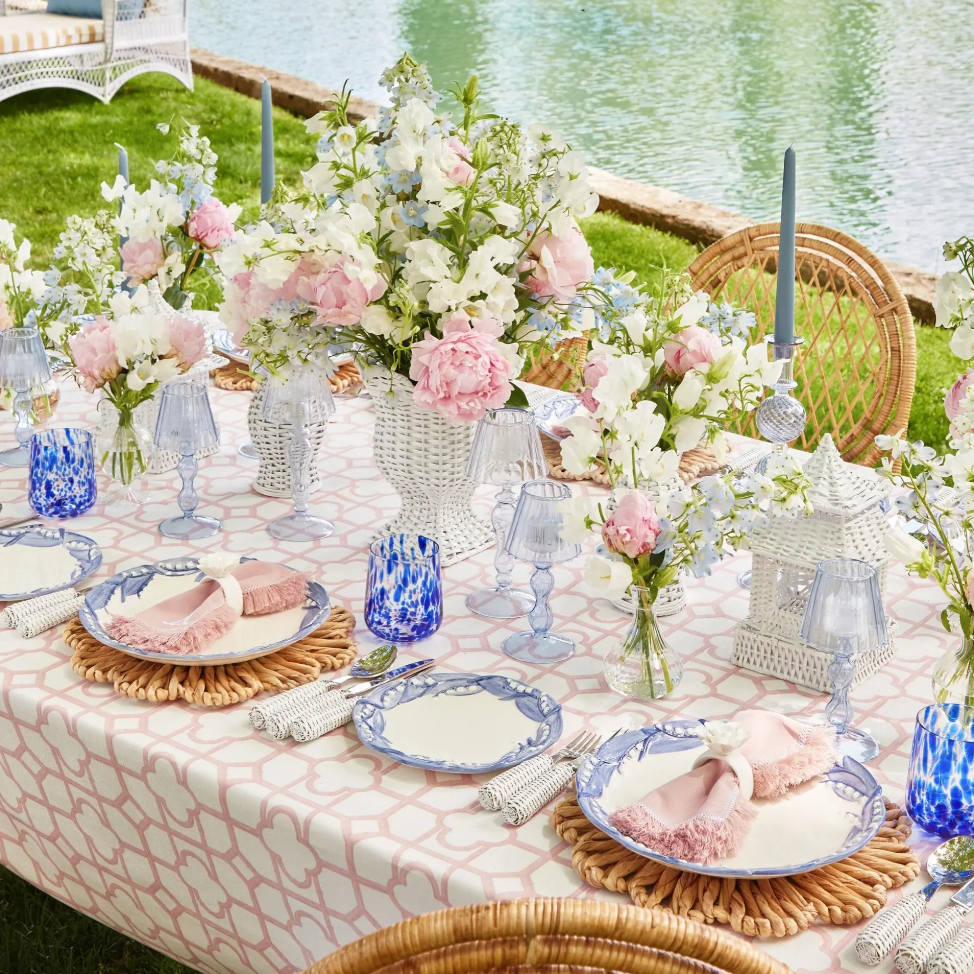 Blue Lily Of The Valley Dinner Plate