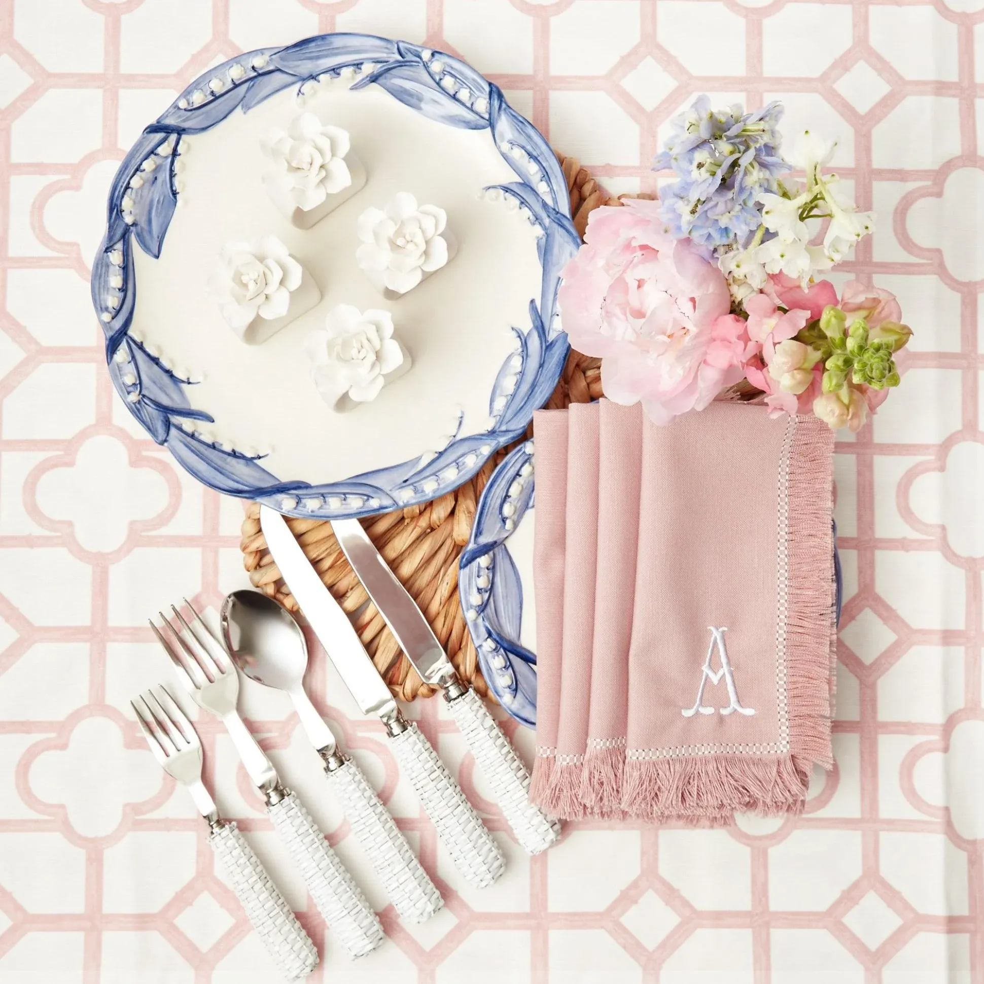 Blue Lily Of The Valley Dinner Plate