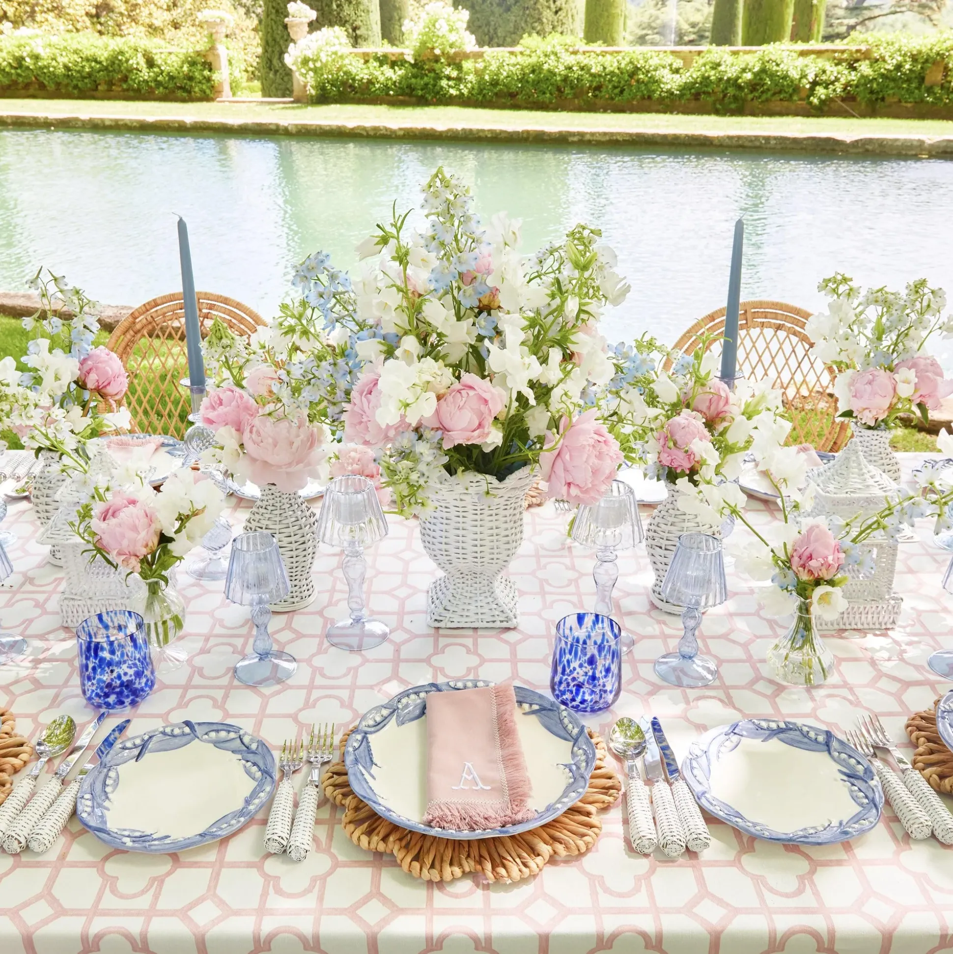 Blue Lily Of The Valley Dinner Plate