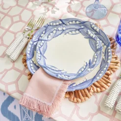 Blue Lily Of The Valley Dinner & Starter Plates (Set Of 8)
