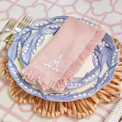 Blue Lily Of The Valley Dinner & Starter Plates (Set Of 8)
