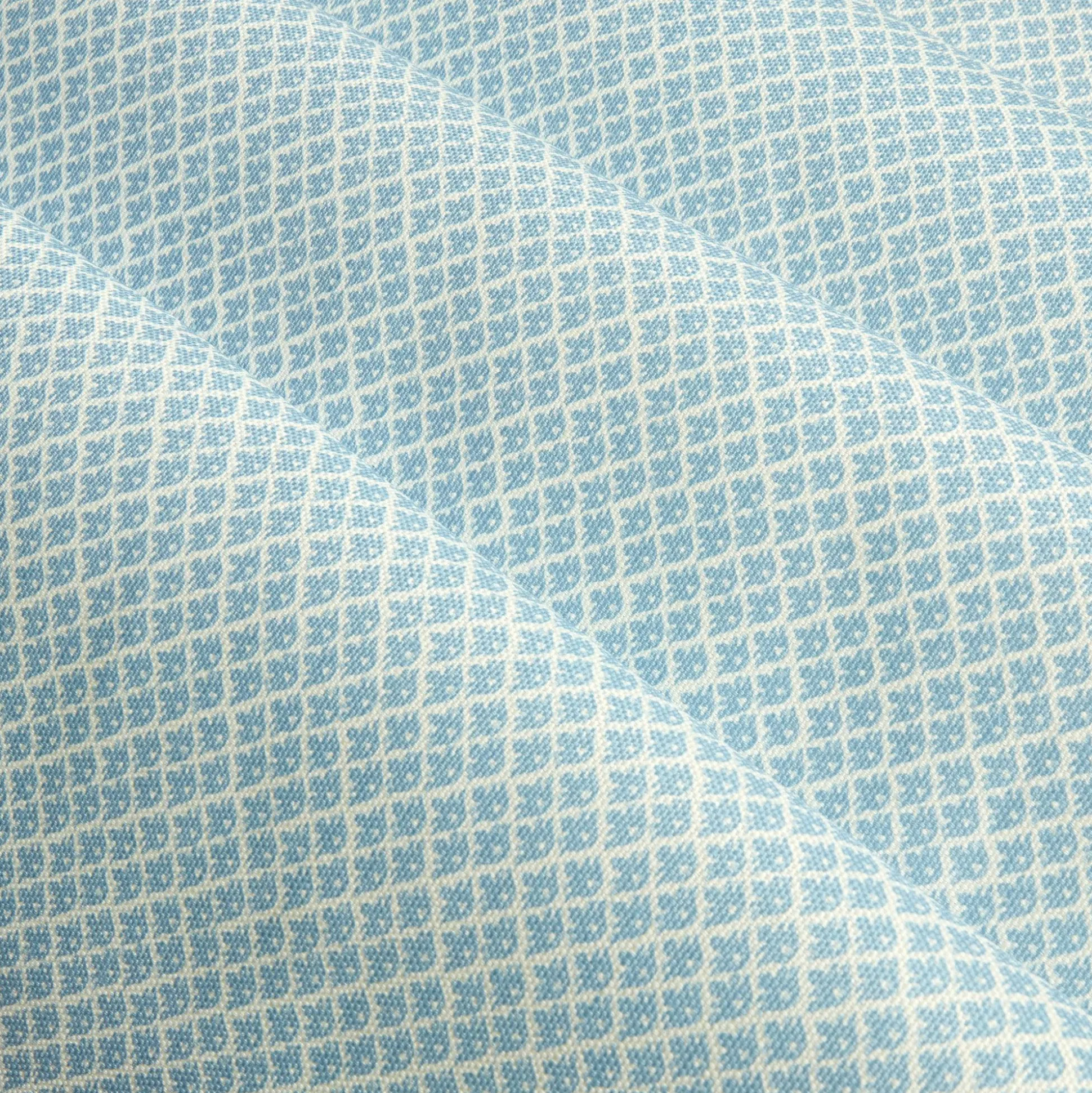 Blue Lotus Flower Fabric