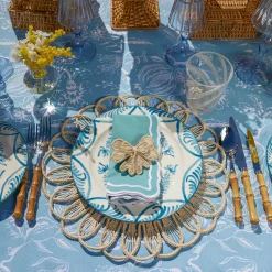 Blue Melograno Dinner & Starter Plates (Set Of 8)