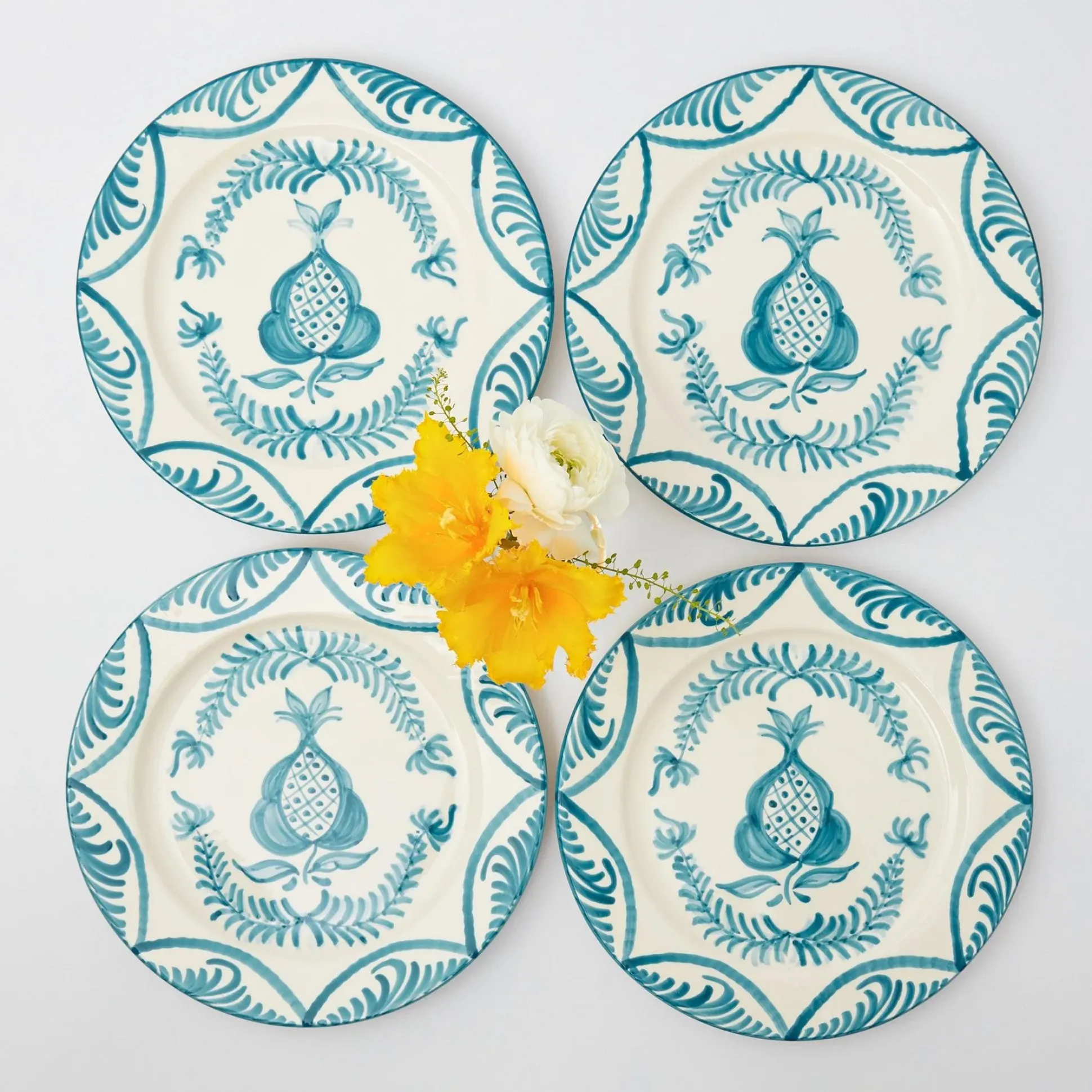 Blue Melograno Dinner Plates (Set Of 4)