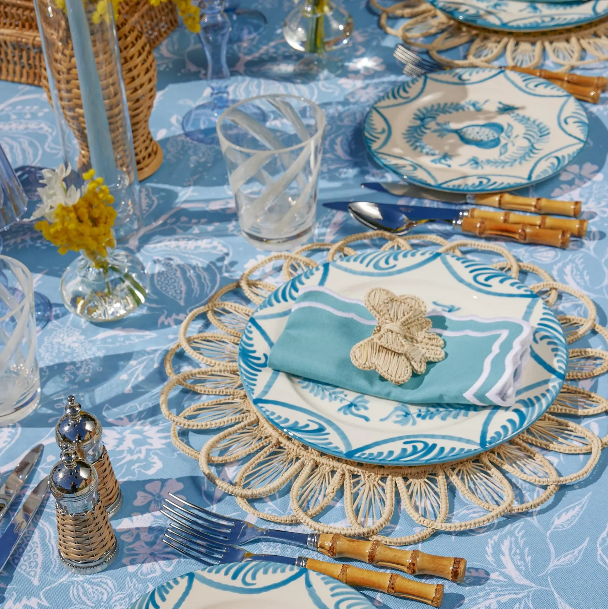 Blue Melograno Dinner Plates (Set Of 4)