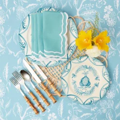 Blue Melograno Starter Plates (Set Of 4)
