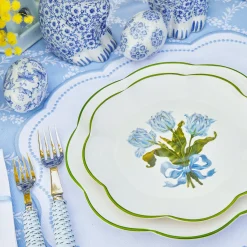 Blue Tulip Starter Plates (Set Of 4)