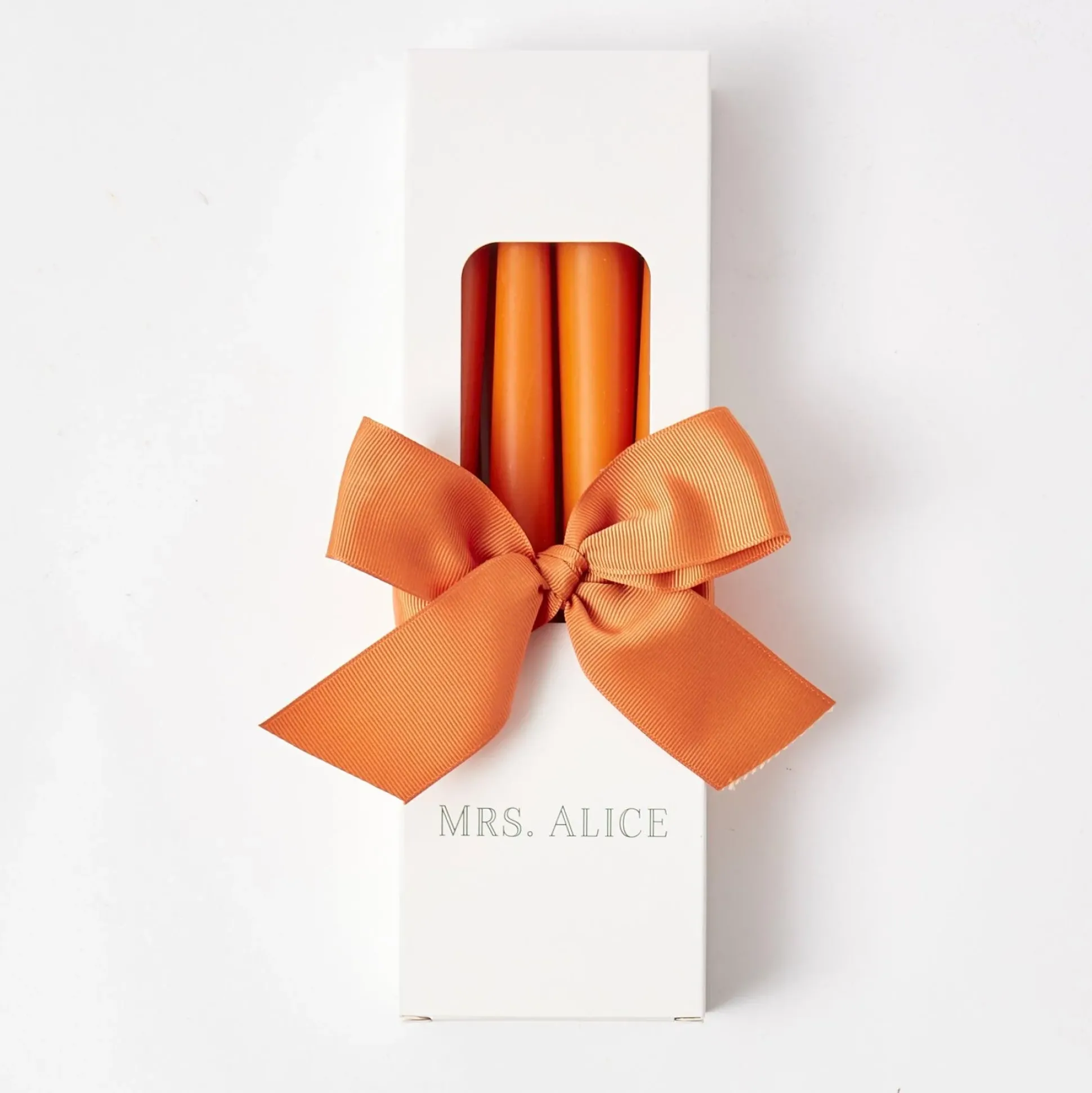 Burnt Orange Candles (Set Of 8)
