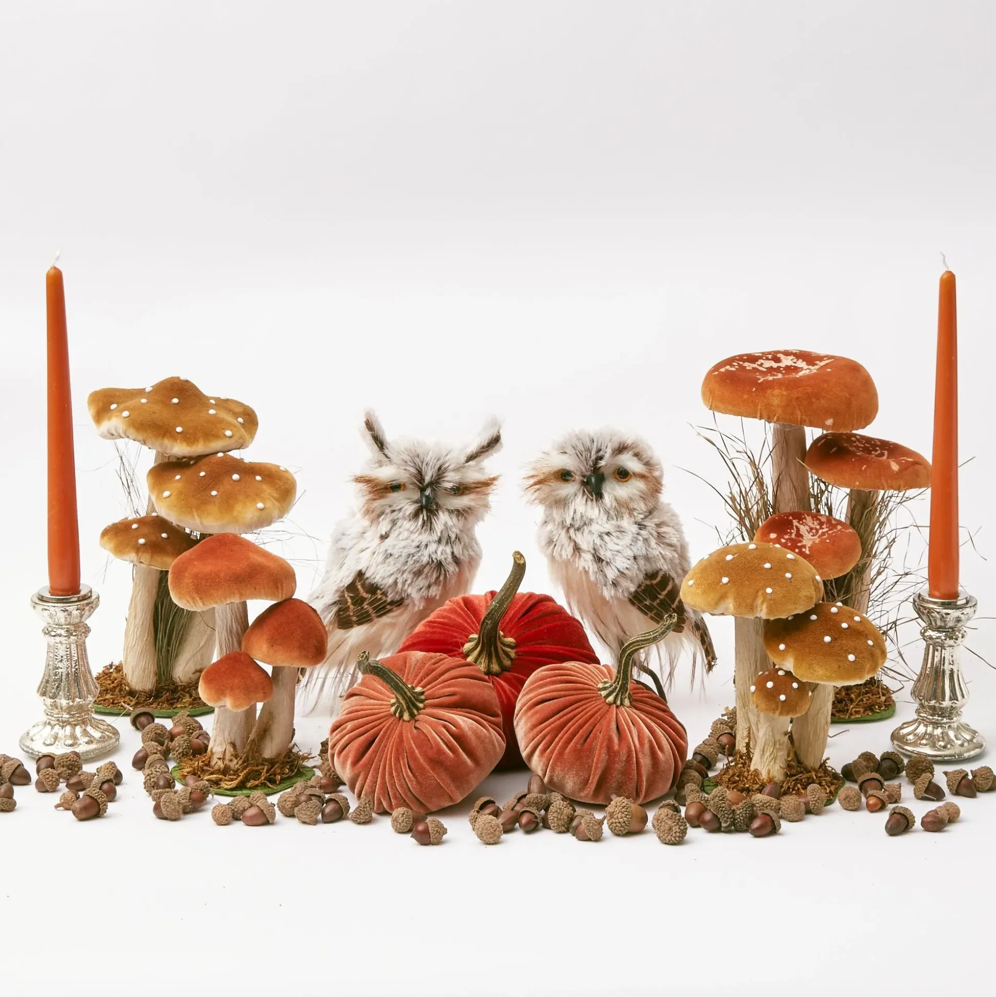 Burnt Orange Candles (Set Of 8)