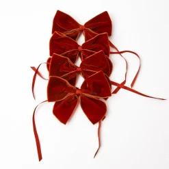 Burnt Orange Napkin Bows (Set Of 4)
