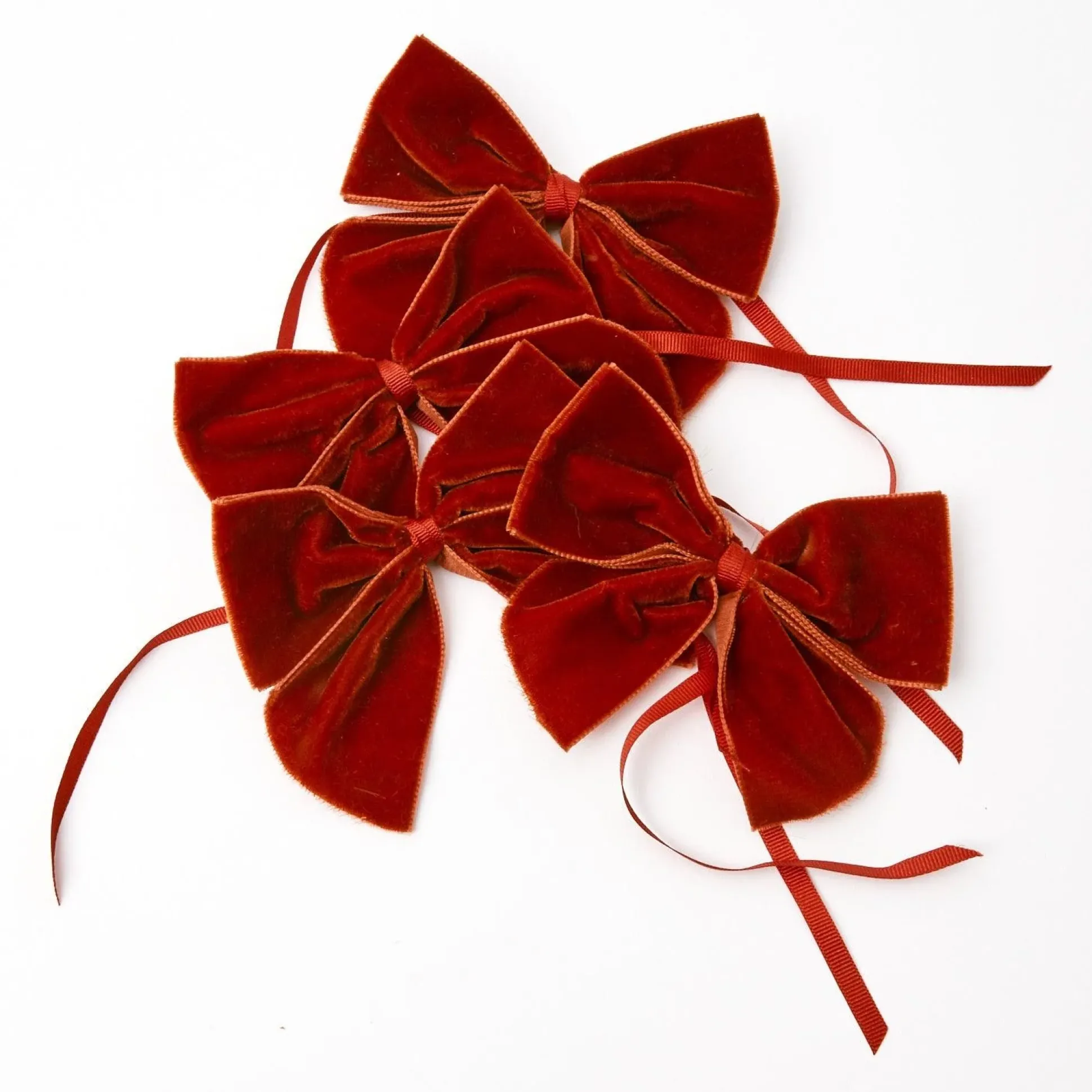 Burnt Orange Napkin Bows (Set Of 4)