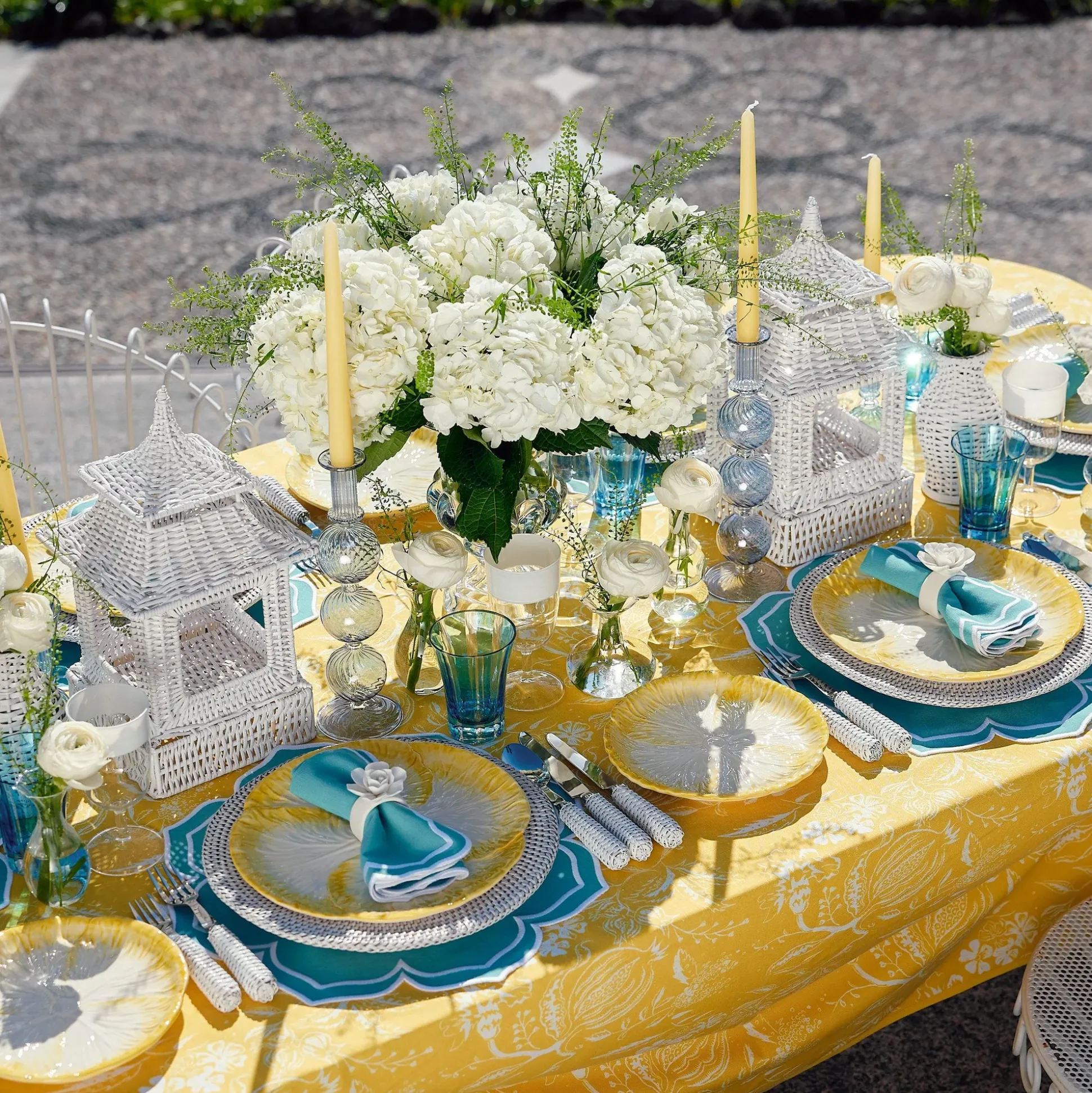 Camille Azure Candle Set (Yellow)