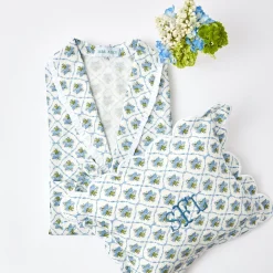 Children's Blue Bouquet Dressing Gown