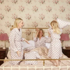Children's Pink Bouquet Dressing Gown