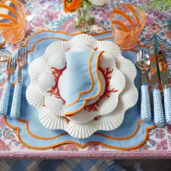 Coral Dinner & Starter Plates (Set Of 8)