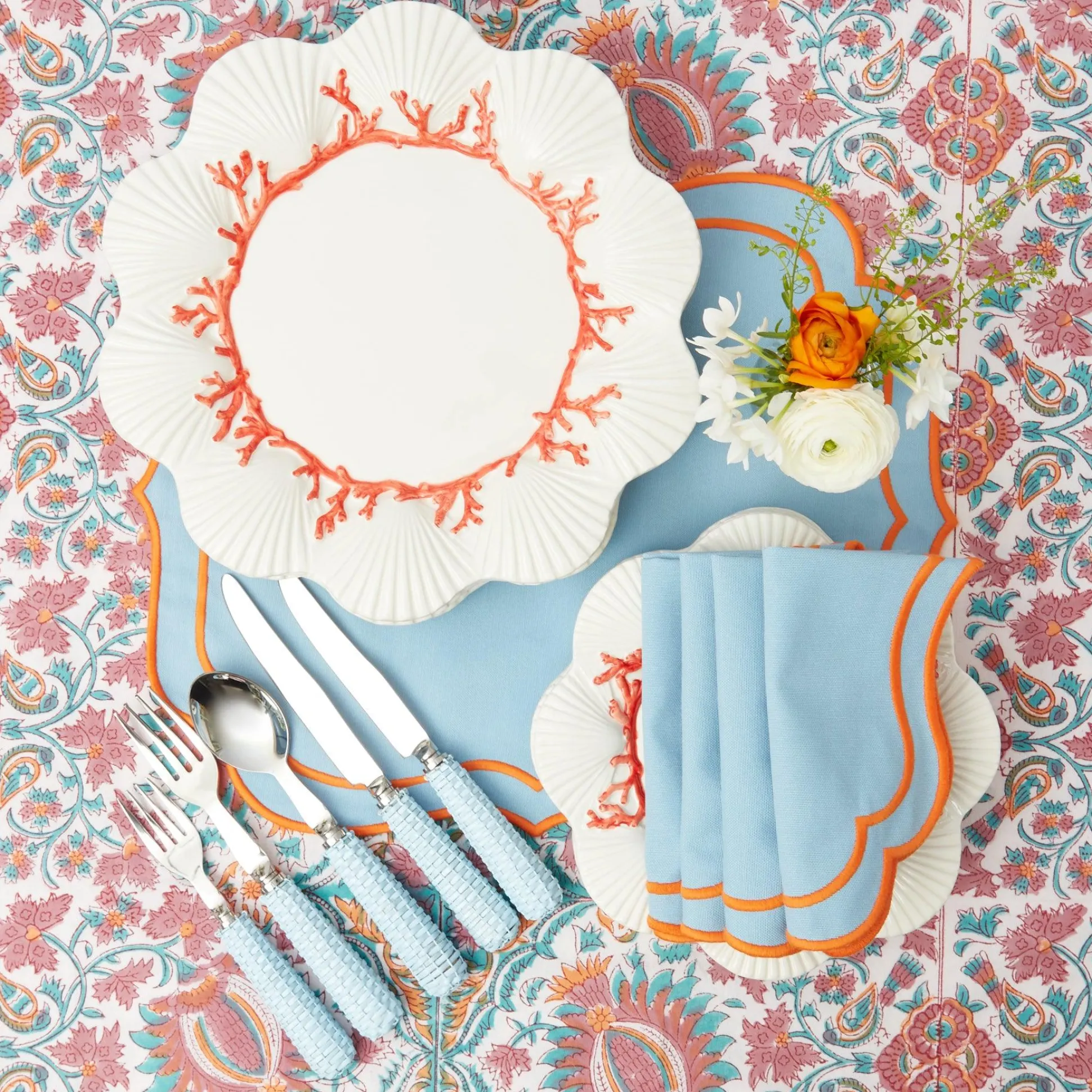 Coral Dinner Plates (Set Of 4)
