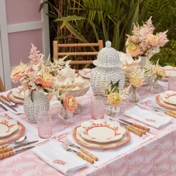 Coral Linen Placemats & Napkins (Set Of 4)