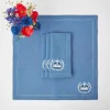 Coronation Blue Linen Napkins (Set Of 4)
