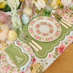 Dahlia Garland Dinner & Starter Plates (Set Of 8)