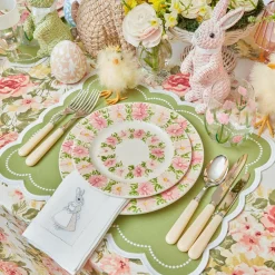 Dahlia Garland Dinner & Starter Plates (Set Of 8)