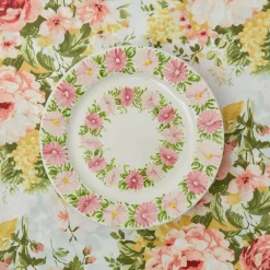 Dahlia Garland Dinner Plate