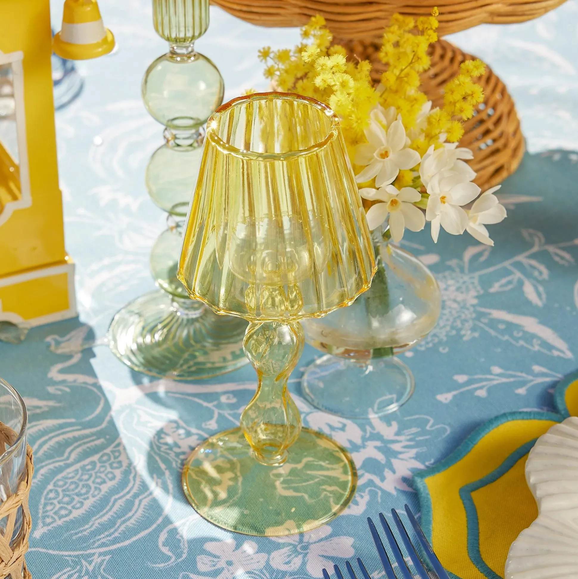 Eden Green & Yellow Candlescape