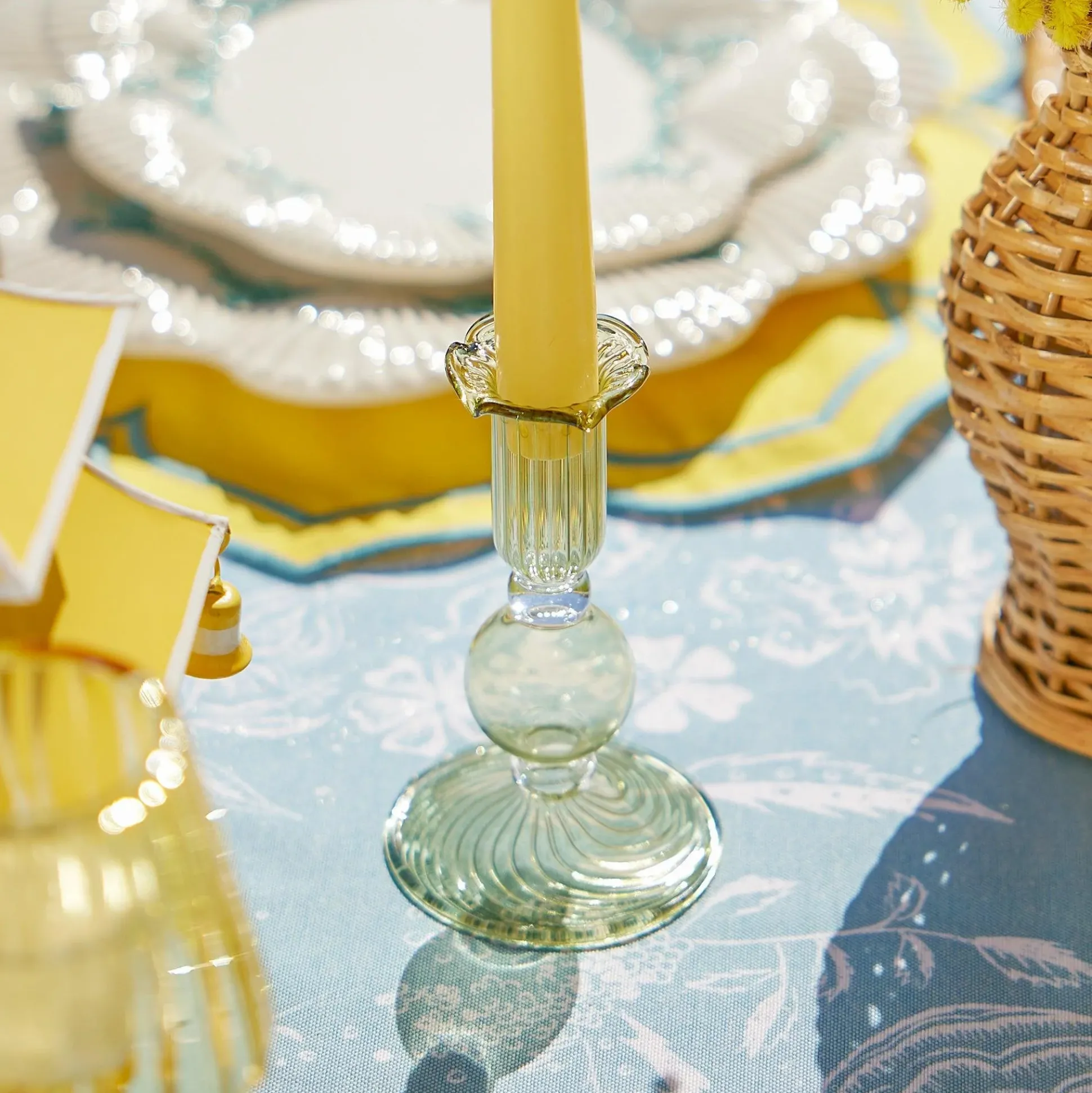 Eden Green & Yellow Candlescape