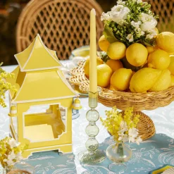 Eden Green & Yellow Candlescape