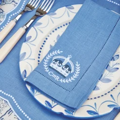 Eloise Blue Placemats & Coronation Napkins (Set Of 4)