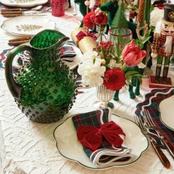 Emerald Green Hobnail Jug