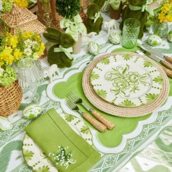 Emerald Hobnail Glasses & Jug Set