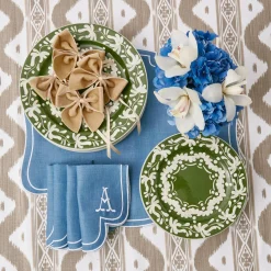 Eve Blue Linen Napkins (Set Of 4)