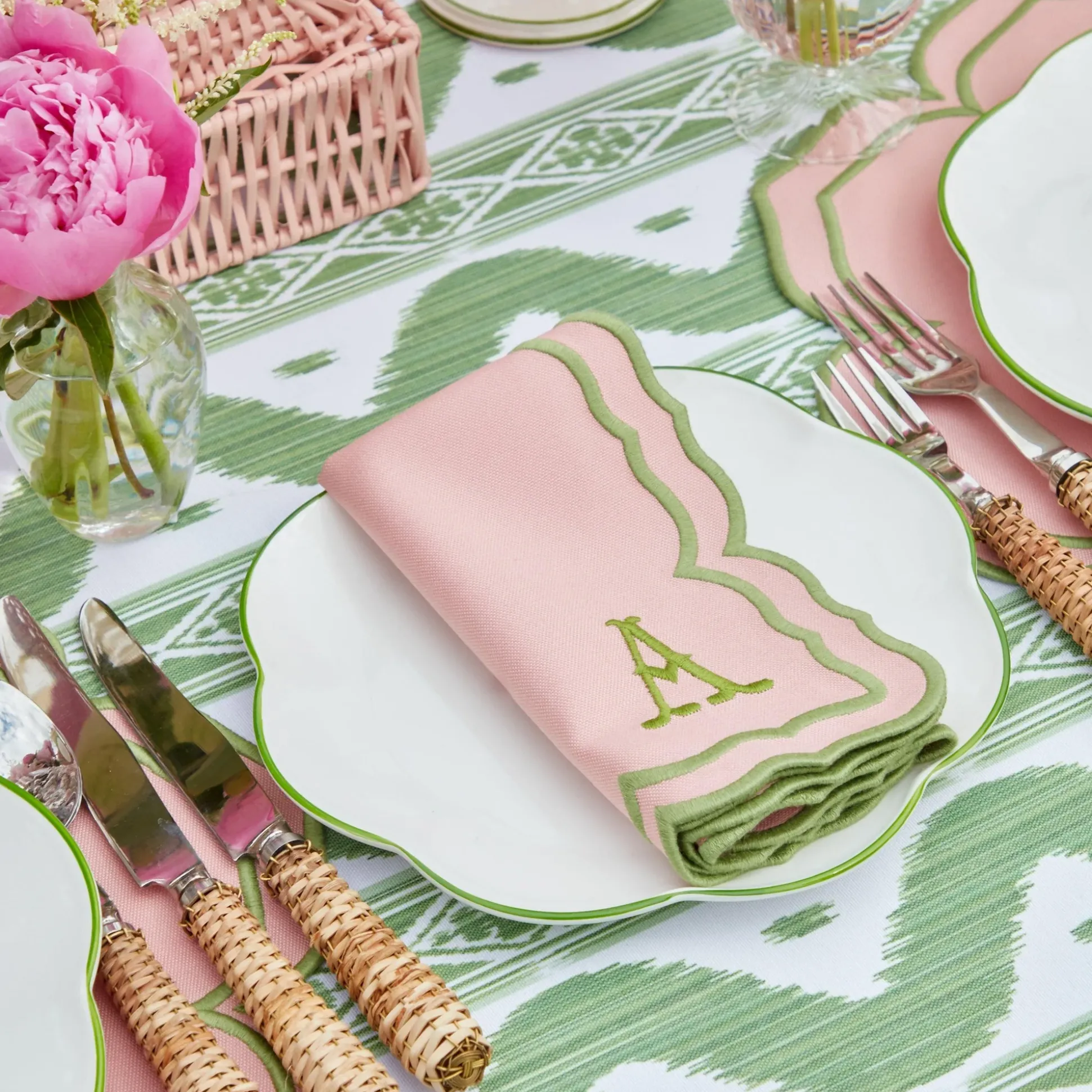 Fleur Pink Napkins (Set Of 4)
